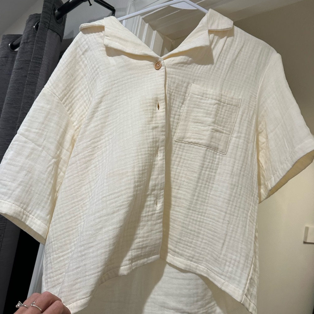 Altair the Label cream button up and pant set!!